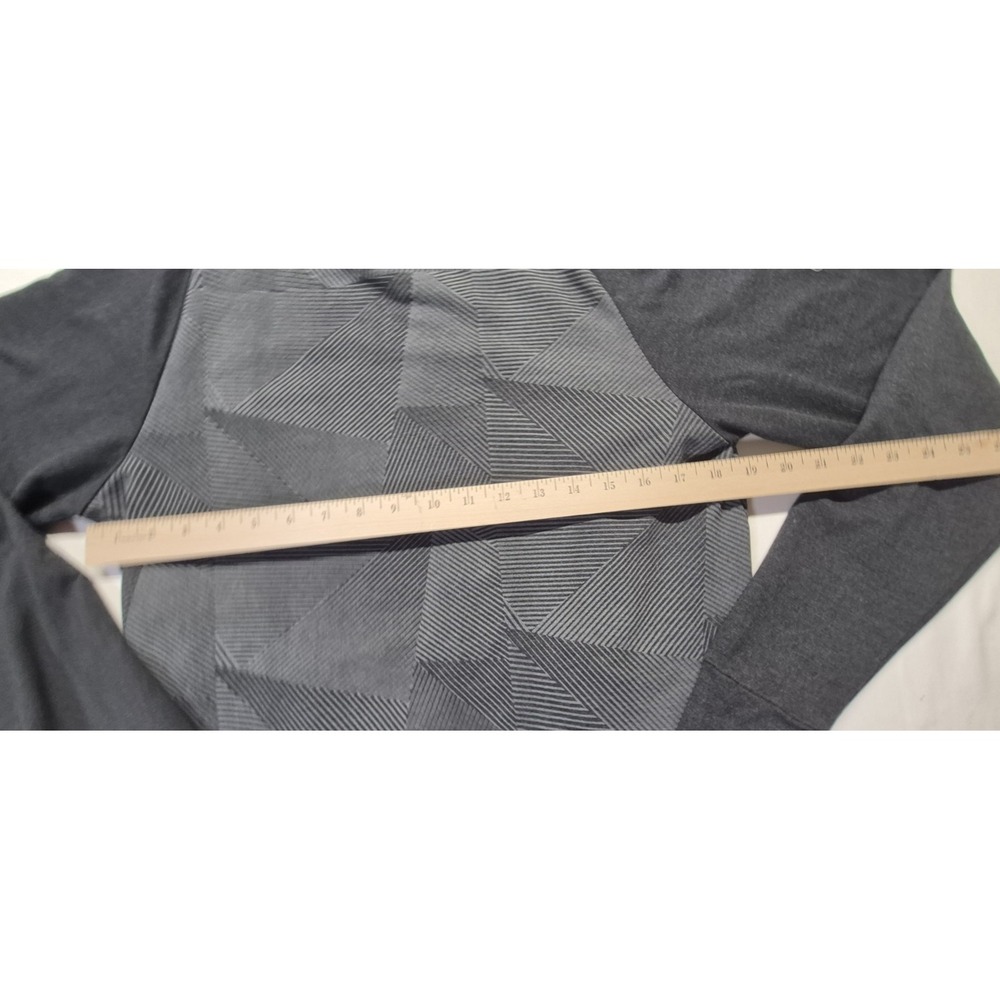 NFL Super Bowl Vlll‎ two toned gray full zip hoodie jacket geometric design  XS - Picture 10 of 13